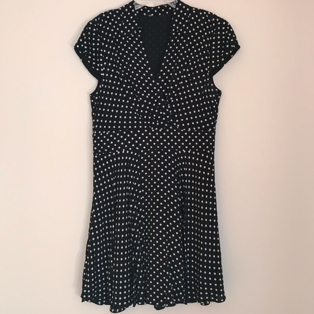 Betsy Johnson Black & White Polka Dot Dress
